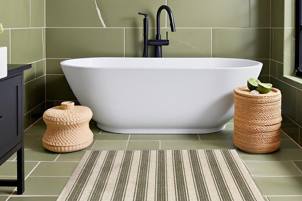 Cottage Stripes Green Tea