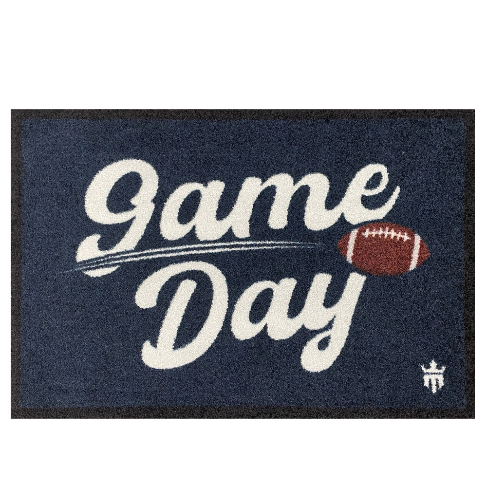 Game Day Navy Blue Floor Mat