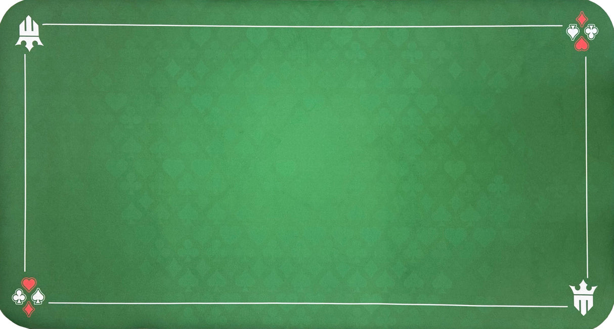 Matsmiths Playing Card Table Topper Mat, Washable Casino-Style Gaming Mat with Smooth Felt Surface and Rubber Backing, Non-Slip Table Cover for Kitchen Tables, Game Tables, Pub Tables, Stain-Resistant, 24” x 47”