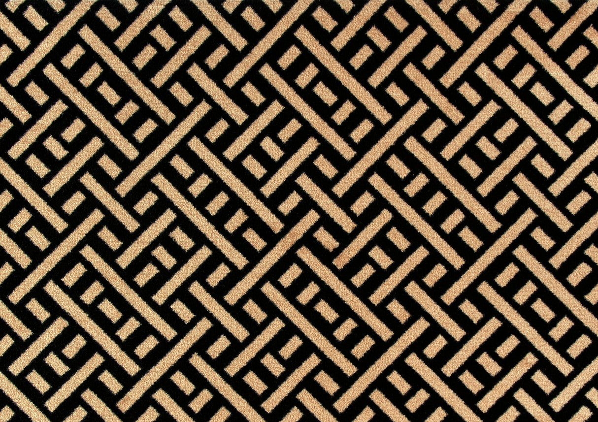 Trellis Black + Cream