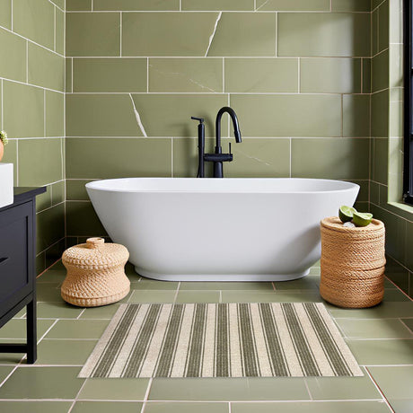 Cottage Stripes Green Tea