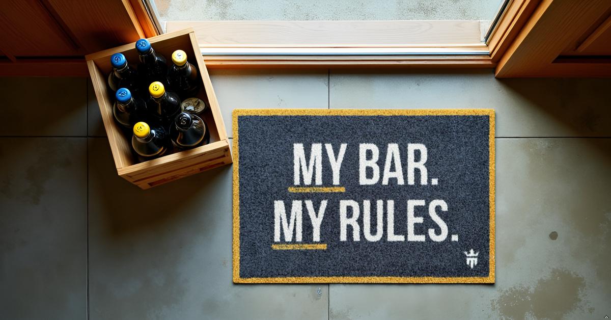 My Bar, My Rules Floor Mat