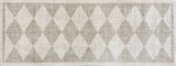 Matsmiths Arthur Diamonds Floor Mats Washable Indoor Mat with Rubber Backing, Large Funny Door Mat for Entryway, Workshops, Man Caves, Bars, Non-Slip Area Rug and Mat, Washable Entryway Rug, Pet Friendly, Kid Friendly, Neutral, Taupe, Black, 27.5"x75" Neutral