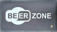 Matsmiths Beer Zone Washable Bar Runner with Rubber Backing, Indoor Mat for Bars, Countertops, Tables, Man Caves, Non-Slip Bar Mat, Washable Bar Runner, Black and White, 9” x 16”