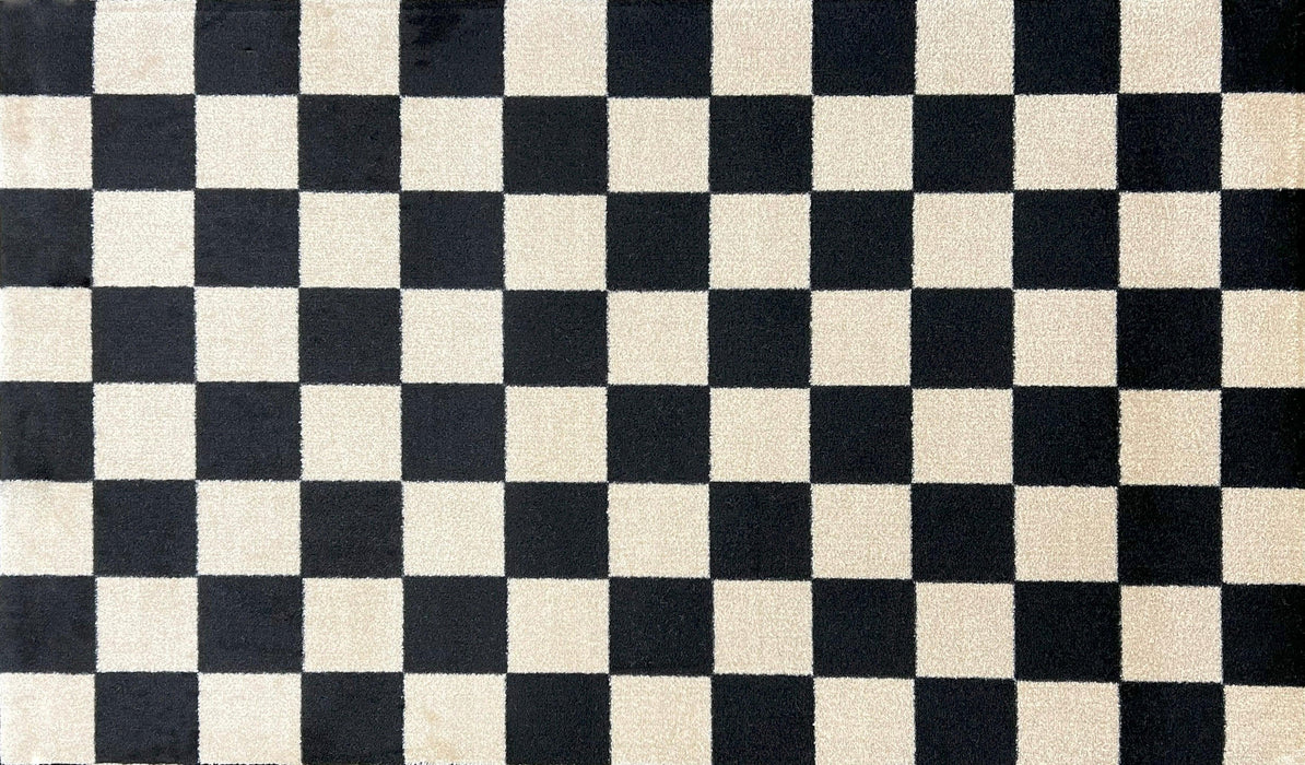 Checkered Black Floor Mats - Wash+Dry™ Mats