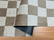 Checkered Taupe Floor Mats - Wash+Dry™ Mats