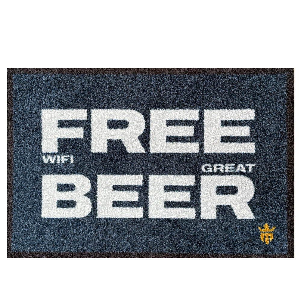 Free Wifi Great Beer Floor Mat