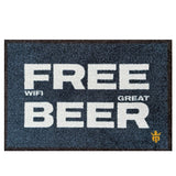 Free Wifi Great Beer Floor Mat