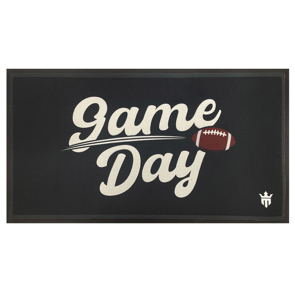 Game Day Black Bar Mat