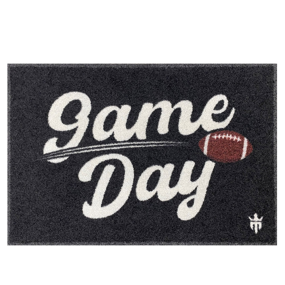 Game Day Black Floor Mat