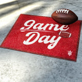 Matsmiths Game Day Washable Indoor Mat with Rubber Backing, Large Funny Door Mat for Entryways, Man Caves, Bar Areas, Basements, Non-Slip Area Rug and Mat, Washable Entryway Rug, Pet Friendly, Red, 28” x 20”