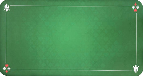 Matsmiths Playing Card Table Topper Mat, Washable Casino-Style Gaming Mat with Smooth Felt Surface and Rubber Backing, Non-Slip Table Cover for Kitchen Tables, Game Tables, Pub Tables, Stain-Resistant, 24” x 47”