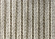 Textured carpet with a striped pattern in shades of gray, green, taupe and cream. Size Small