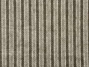 Textured carpet with a striped pattern in shades of gray, green, taupe and cream. Size Standard
