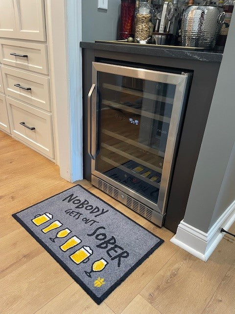 Nobody Gets Out Sober Floor Mat