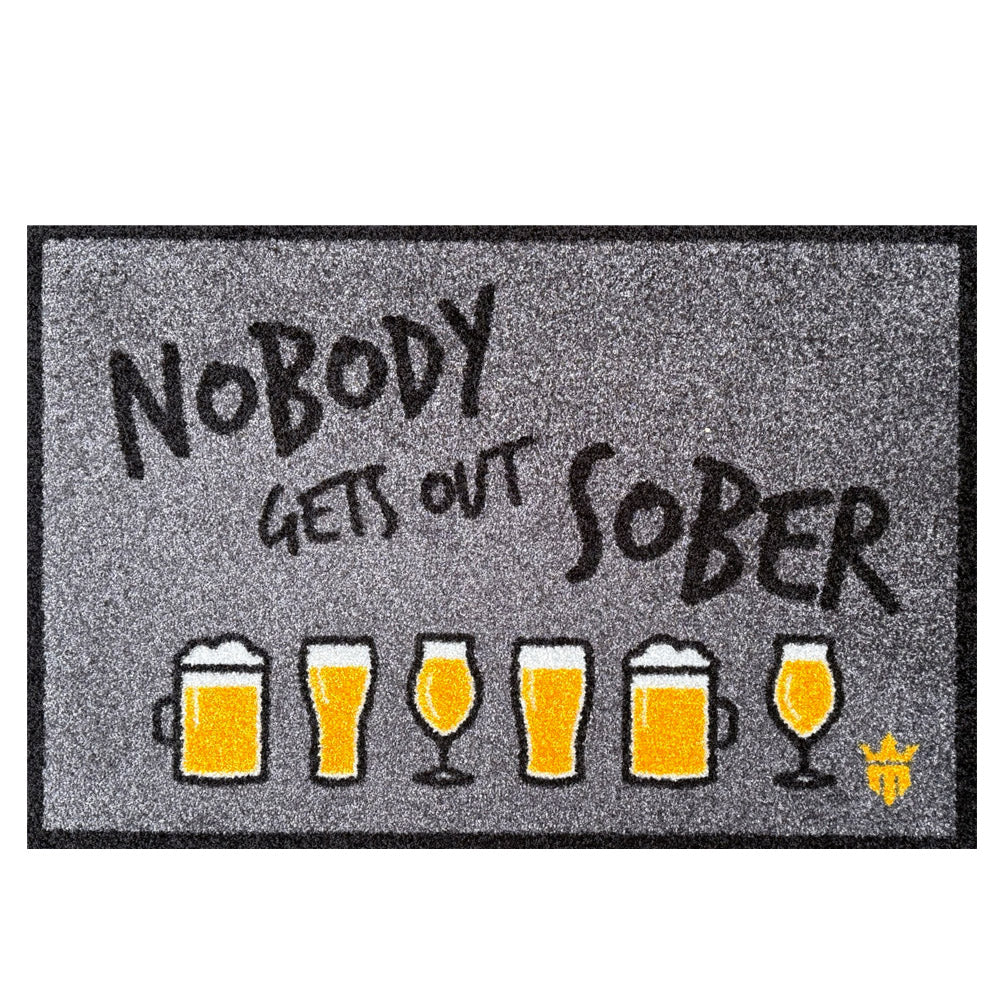 Nobody Gets Out Sober Floor Mat