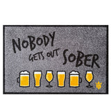 Nobody Gets Out Sober Floor Mat