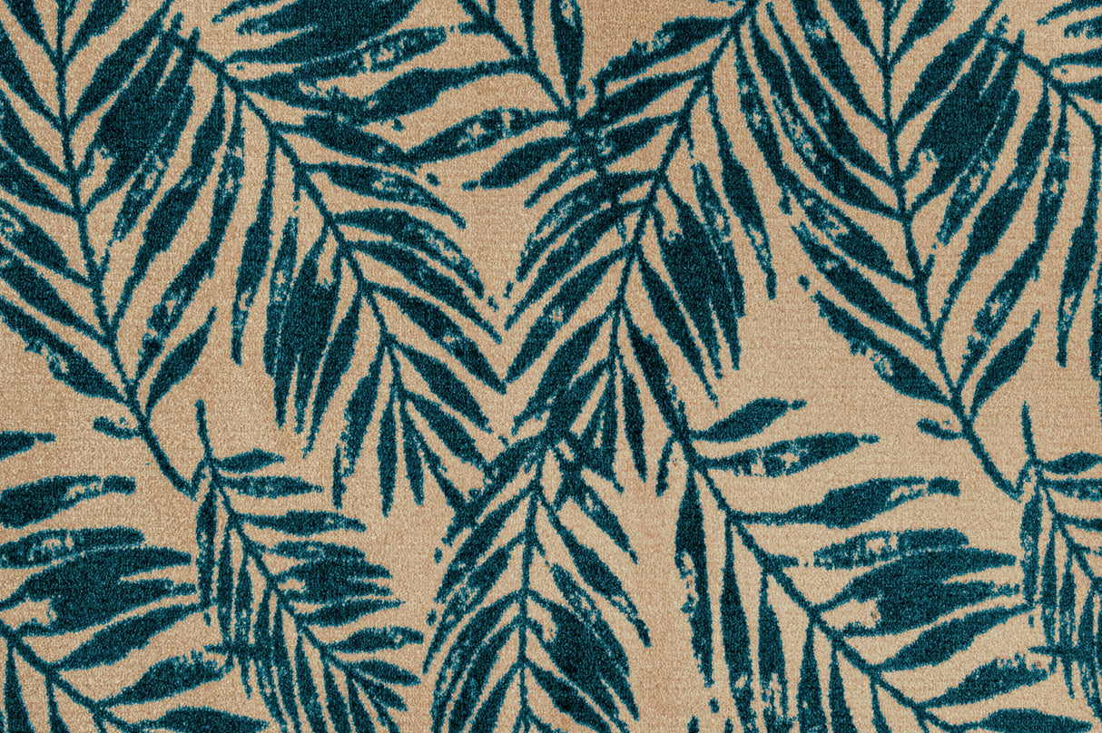 Palm Leaf Teal Small