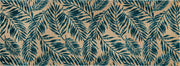 Palm Leaf Teal Runner