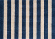 Navy Cabana Stripes washable floor mat - small