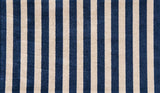 Navy Cabana Stripes washable floor rug - medium