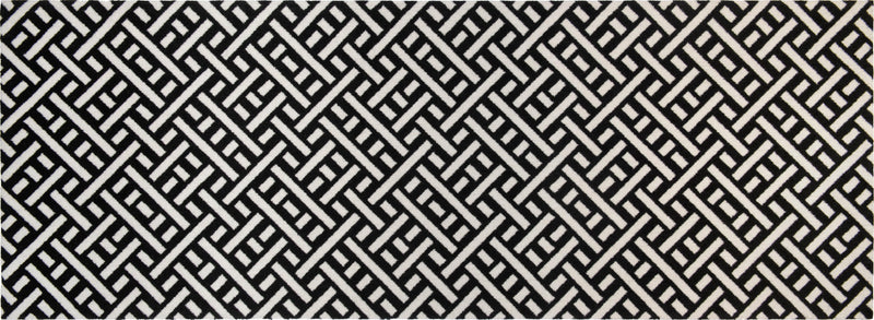 Trellis Black + White Runner