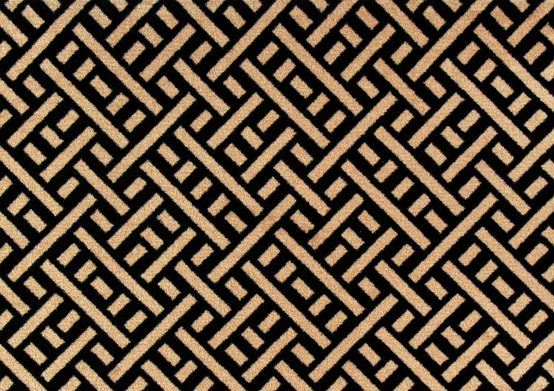 Trellis Black + Cream
