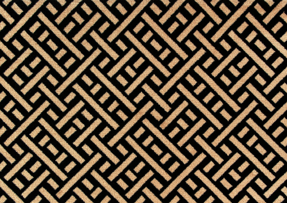 Trellis Black + Cream