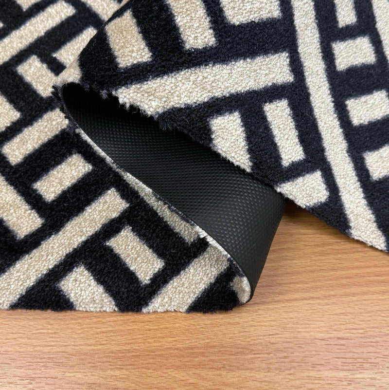 Trellis Black + Cream