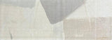 Abstract pattern with geometric shapes in gray, beige, and white in size Runner
