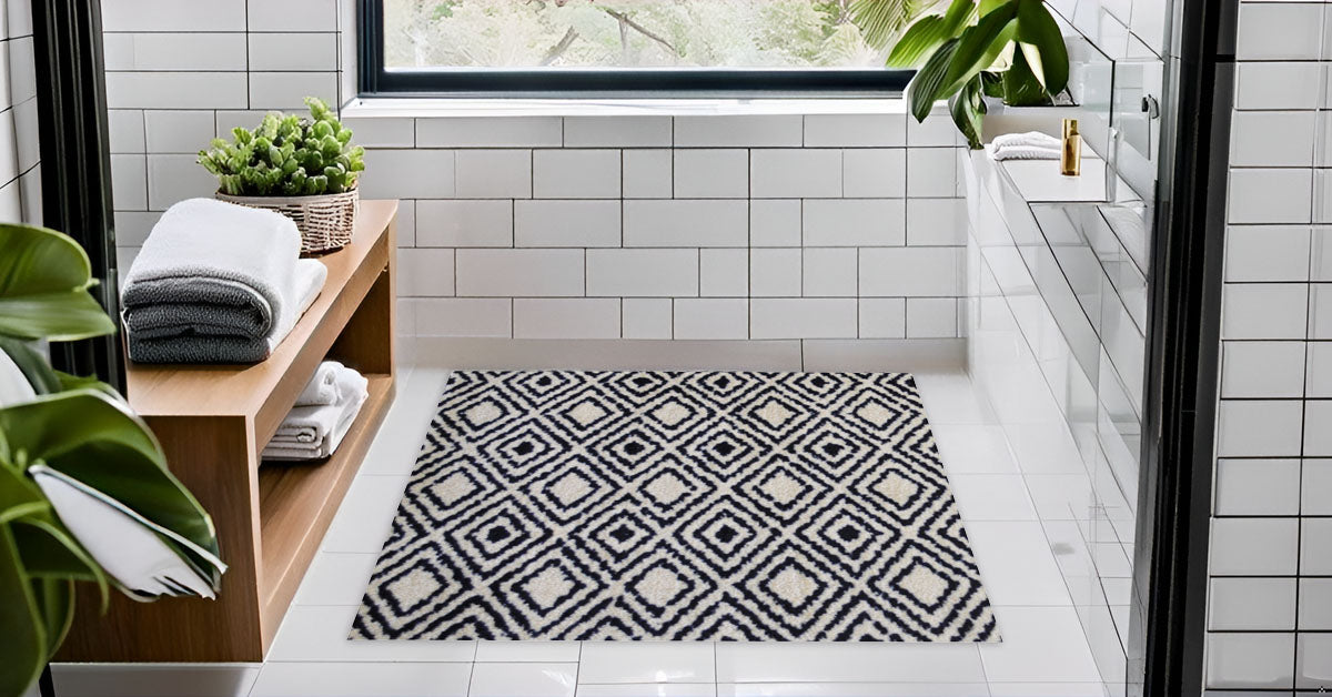 Harpe Geometric Floor Mat