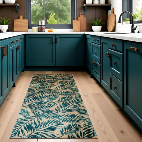 Palm Leaf Teal