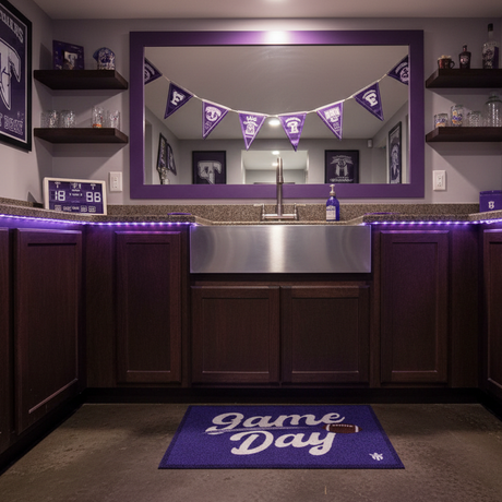 Game Day Purple Floor Mat