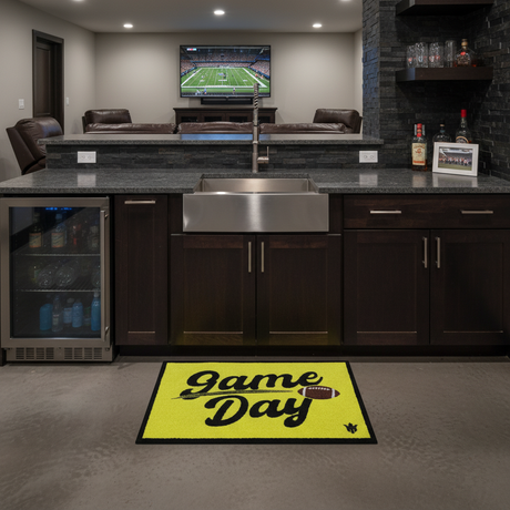 Game Day Yellow Floor Mat