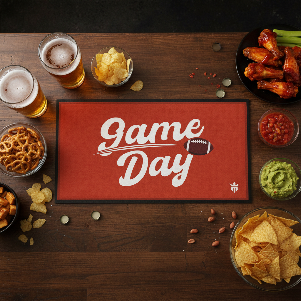 Game Day Red Bar Mat