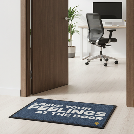 Leave Your Feelings at the Door Floor Mat