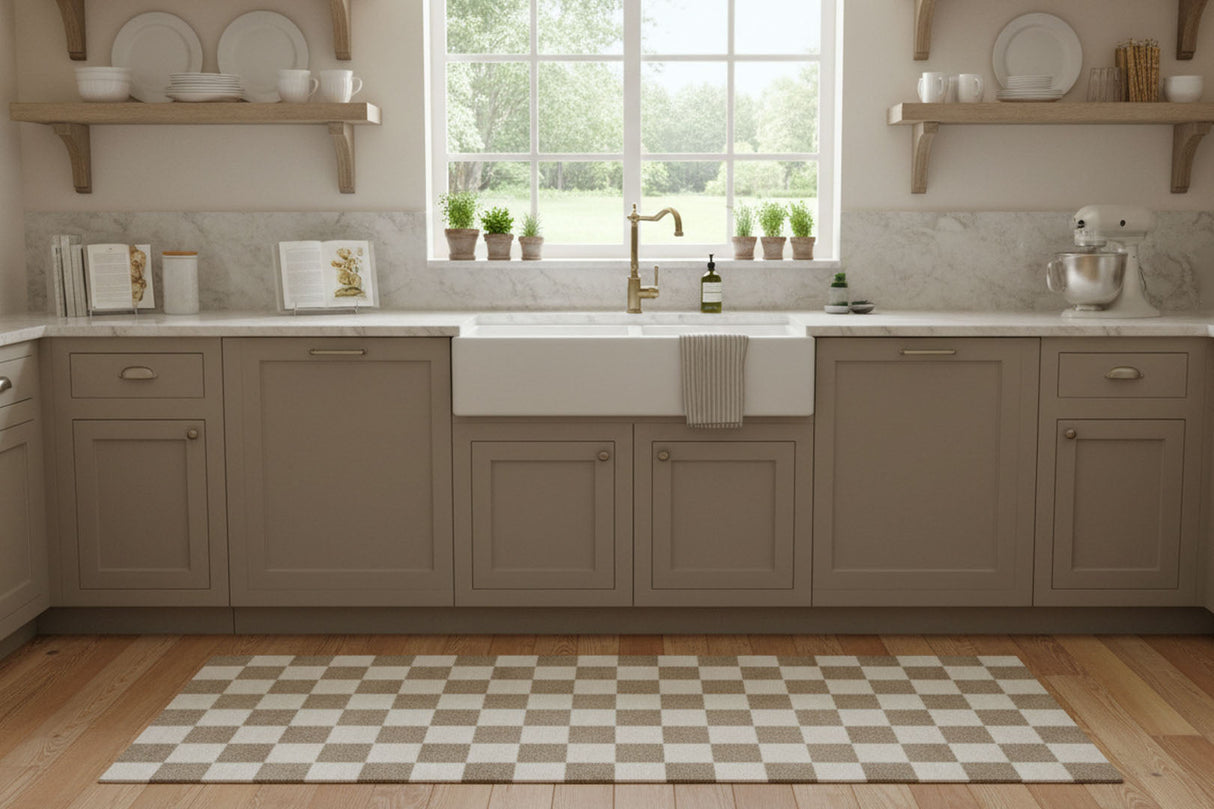 Checkered Taupe