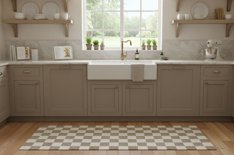 Checkered Taupe