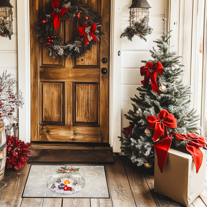 Snow Globe Christmas Mats