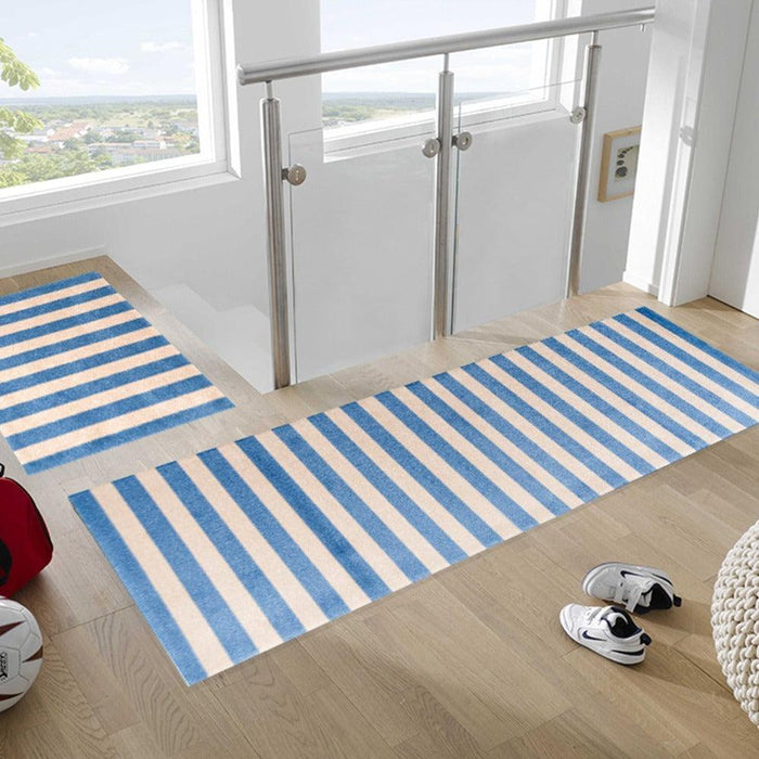 Ocean Blue washable floor mats by Studio 67