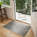 Canvas basket weave print washable mat by Studio 67