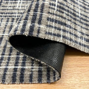 Canvas basket weave washable floor mat - closeup