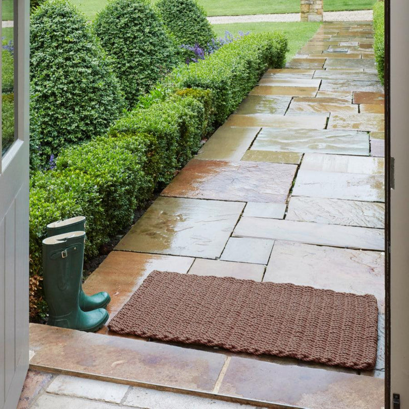 Cape Cove Taupe outside Rain