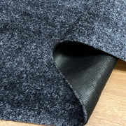 Dark Graphite solid color floor mat - closeup