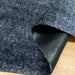 Dark Graphite solid color floor mat - closeup 