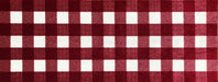 Red Gingham washable plaid kitchen runner