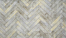 Natural Herringbone washable floor rug - medium
