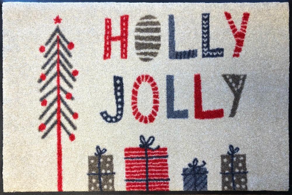 Studio 67 Holly Jolly washable Christmas Mat