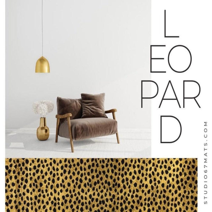 Leopard washable kitchen mats - lifestyle