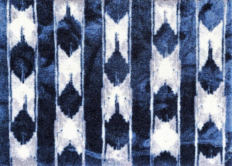 Indigo washable entry mat - small